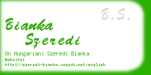 bianka szeredi business card